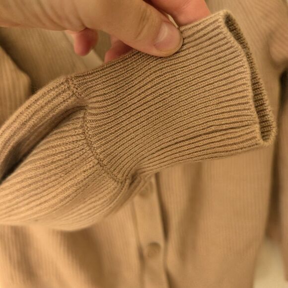 Babaton Wool Linen Ribbed Button Down Cardigan Size XXS - Picture 2 of 8